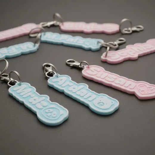 Custom name keychains