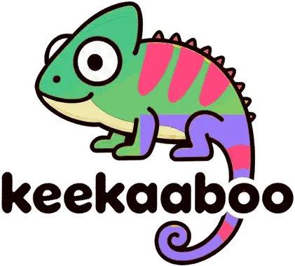 Keekaaboo chameleon in rainbow mix