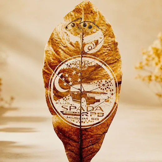 Leaf engraving